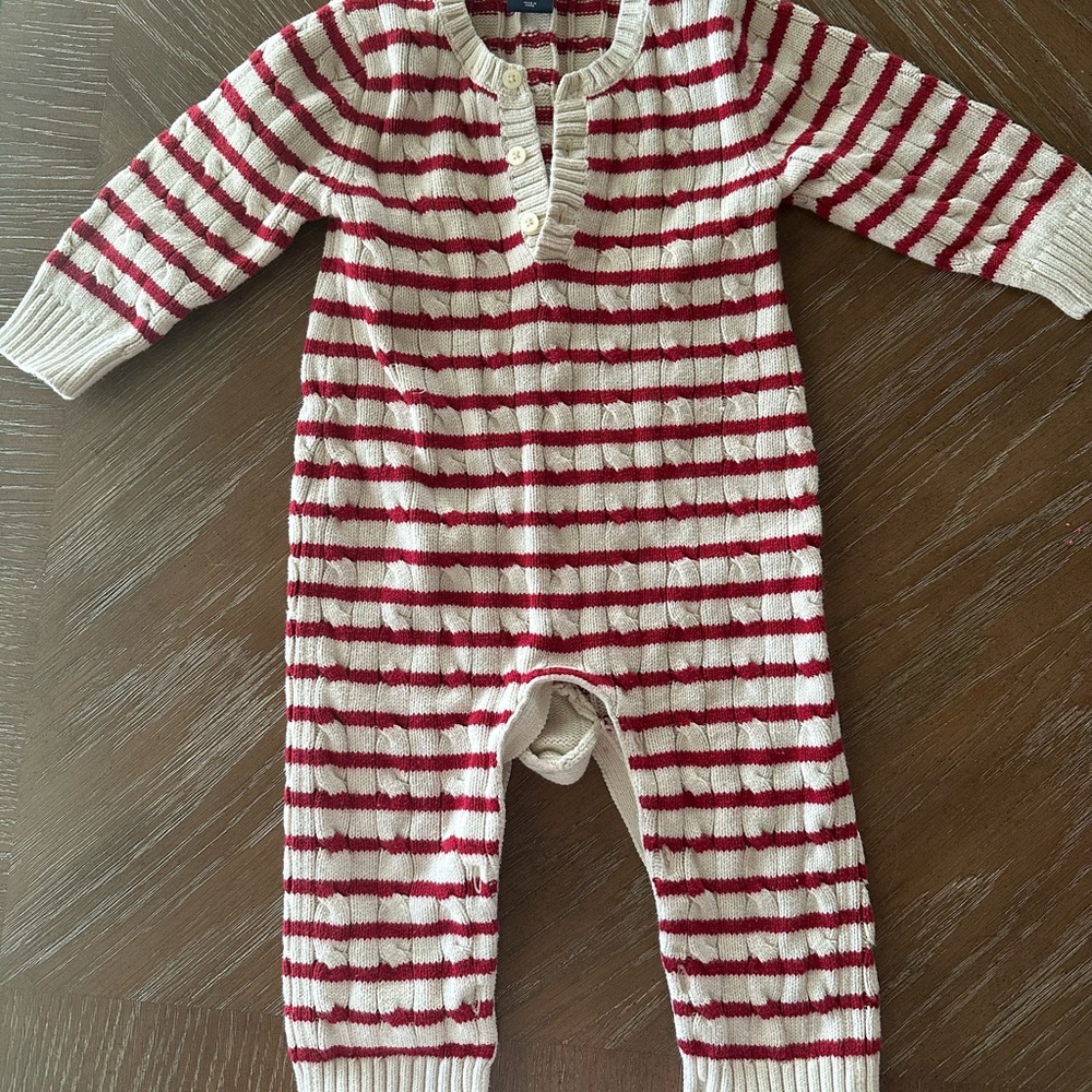 GAP Red and White Striped Kids PJ